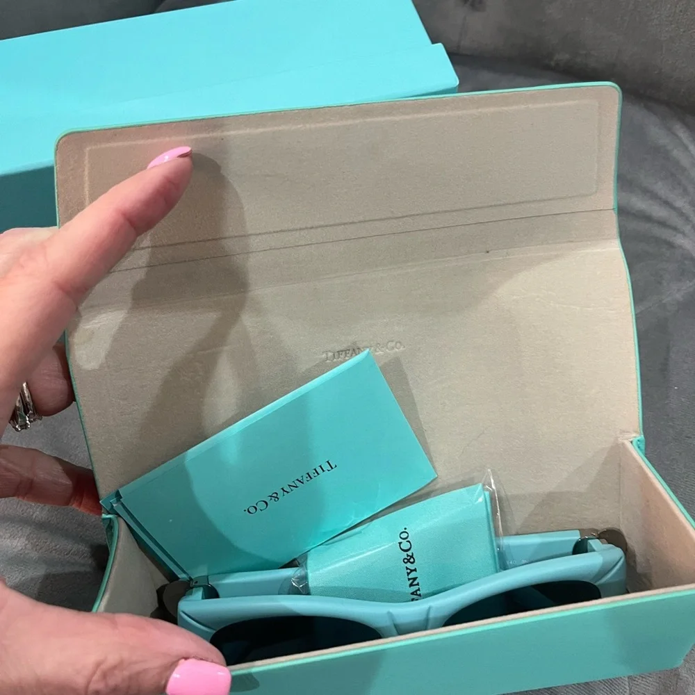 Tiffany & Co. Signature Blue Sunglasses with Case